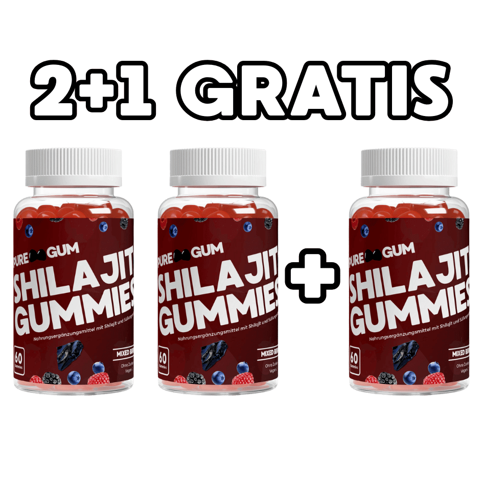 Premium Shilajit Gummies 1000 + Vitamin C,B6, B12 - 60 Stk