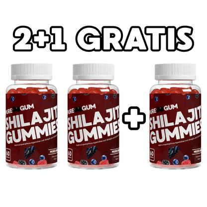 Premium Shilajit Gummies 1000 + Vitamin C,B6, B12 - 60 Stk