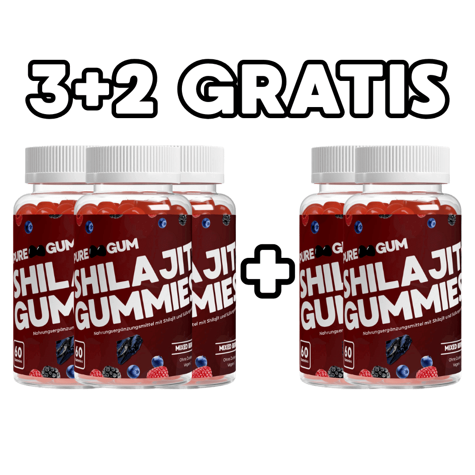 Premium Shilajit Gummies 1000 + Vitamin C,B6, B12 - 60 Stk