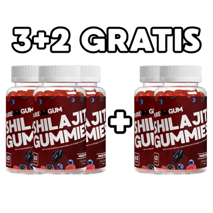 Premium Shilajit Gummies 1000 + Vitamin C,B6, B12 - 60 Stk